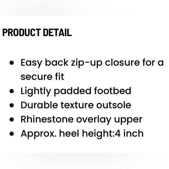 Daisy Fuentes RYATT Black Fabric Rhinestone Sparkle Heeled Sandals - Picture 4 of 16